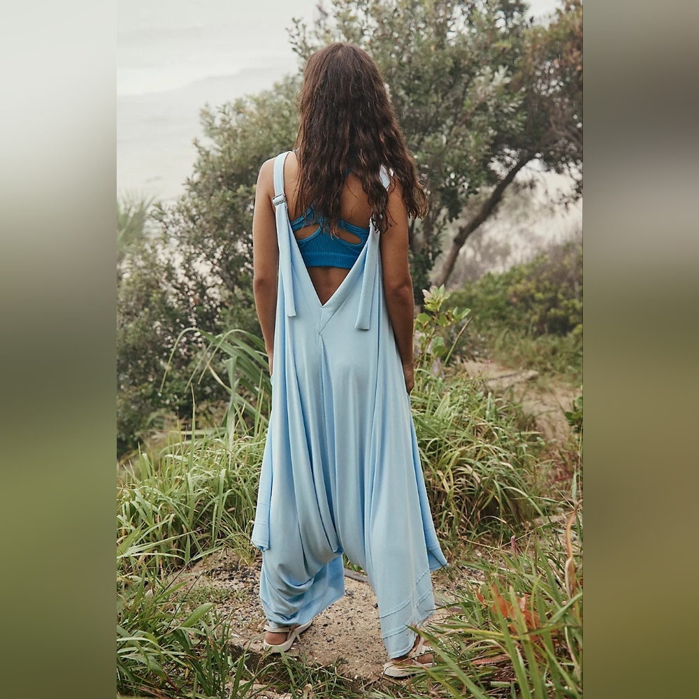 Free People Movement "Seven Stars onesie"  in the color Boardwalk Blue NWOT - Picture 3 of 4